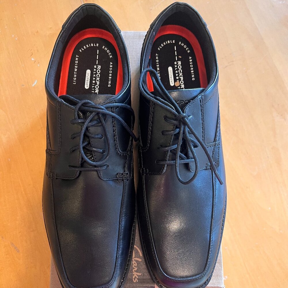 RockPort Walkability Trutech Men’s Shoes Black Tie Up Size 13W Brand New